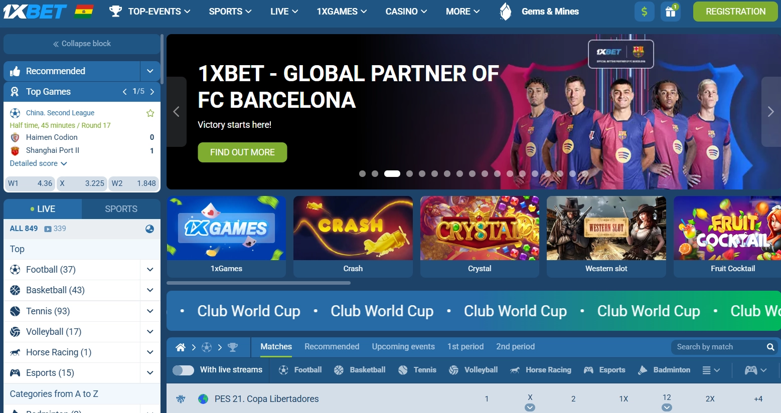 Bet on 60+ sports at 1xbet Thailand today